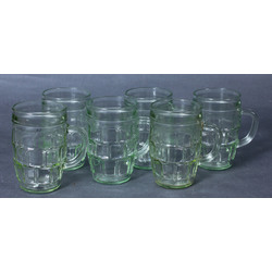 Glass beer glasses 6 pcs.