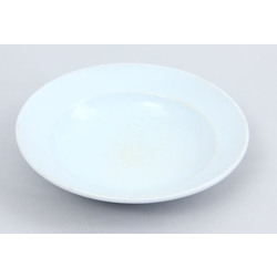 Porcelain soup plate with stamp 