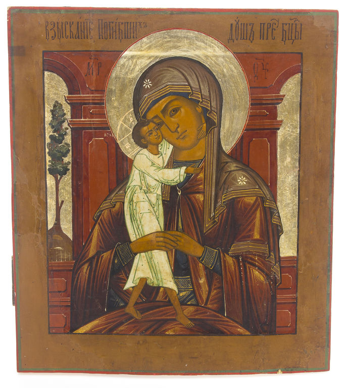 Wooden icon with a painting