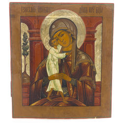 Wooden icon with a painting