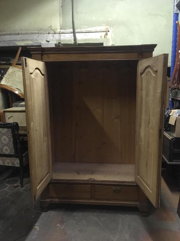 Antique solid wood wardrobe