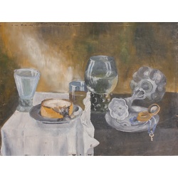 Still life with dishes