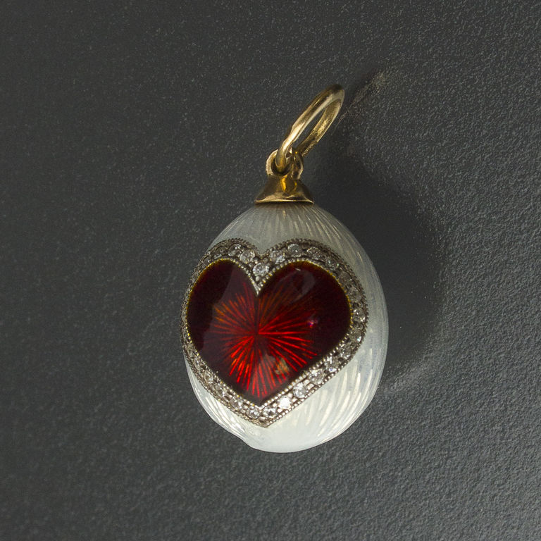 Faberge gold pendant  