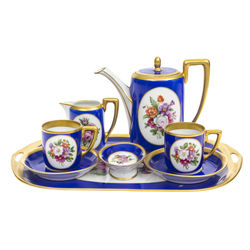 Rosental porcelain set for 2 persons with painting and gilding