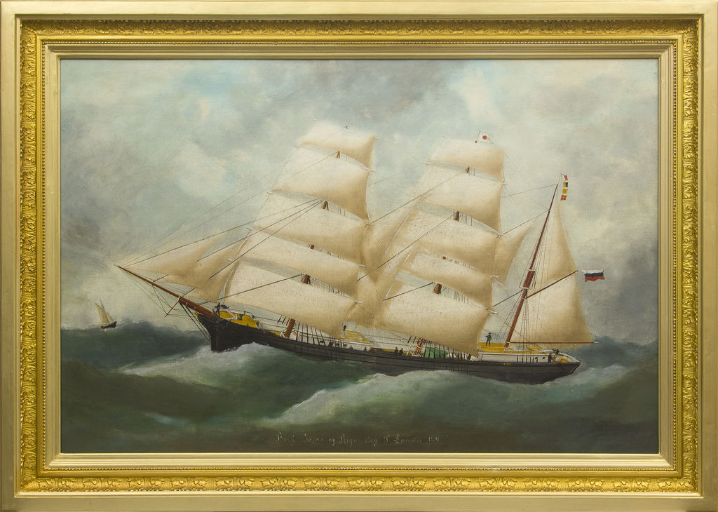 Captain painting - Sailing boat 