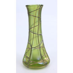 Art nouveau glass vase