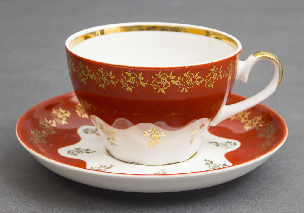 Porcelain cup with saucer