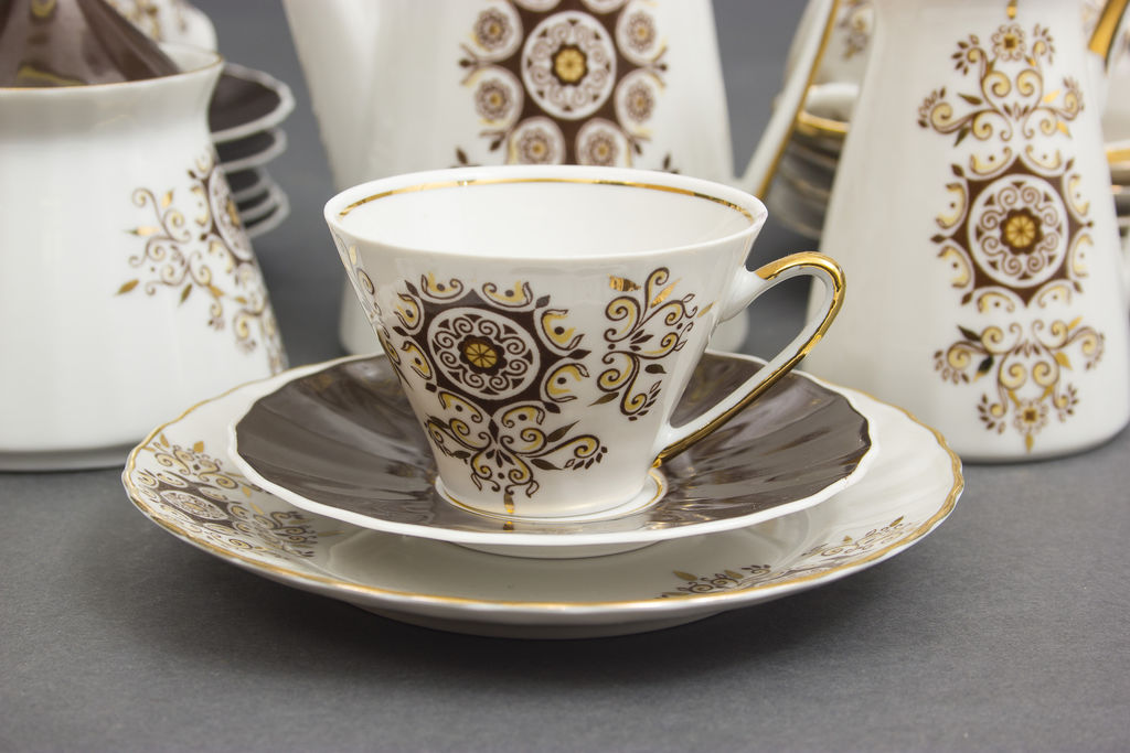 Porcelain coffee set for 6 persons, 