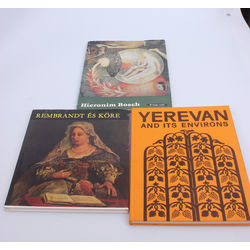 3 books - Yerevan and its environs, Rembrandt es kore, Hieronim Bosch