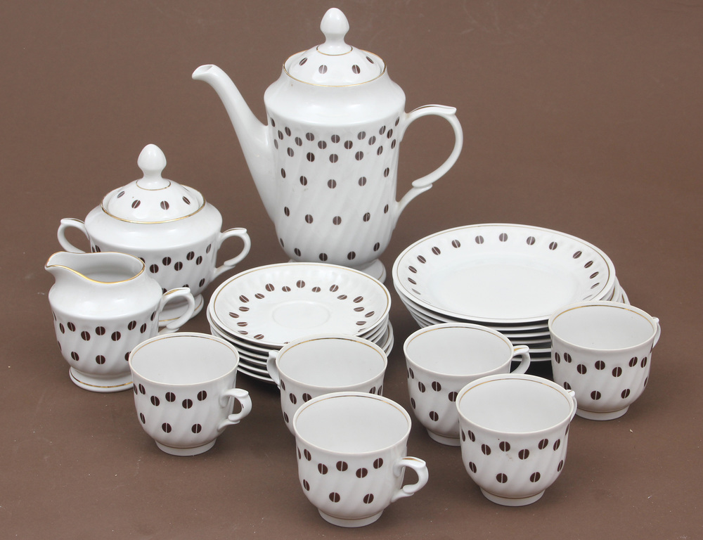 Porcelain tea.coffee set for 6 persons 