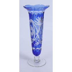 Colorful glass vase