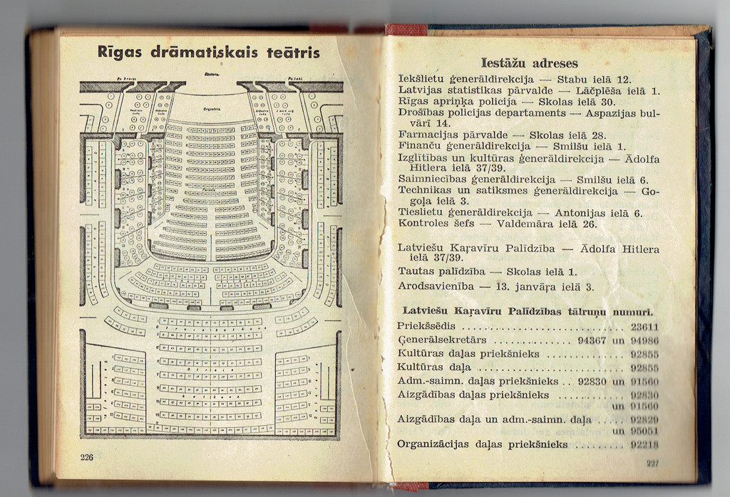 Calendar of Latvian soldiers 1944