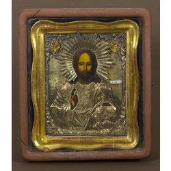 Silver icon in frame