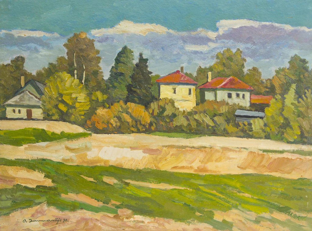 Landscape with  houses