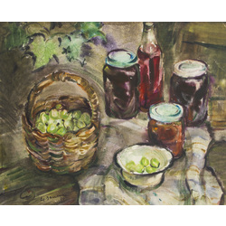 Still life with a jar