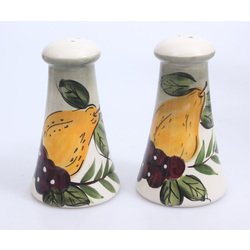 Faience spice utensils 2 pcs. Fruits & Vegetables