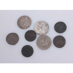 Ливонские серебряные монеты 8 шт.