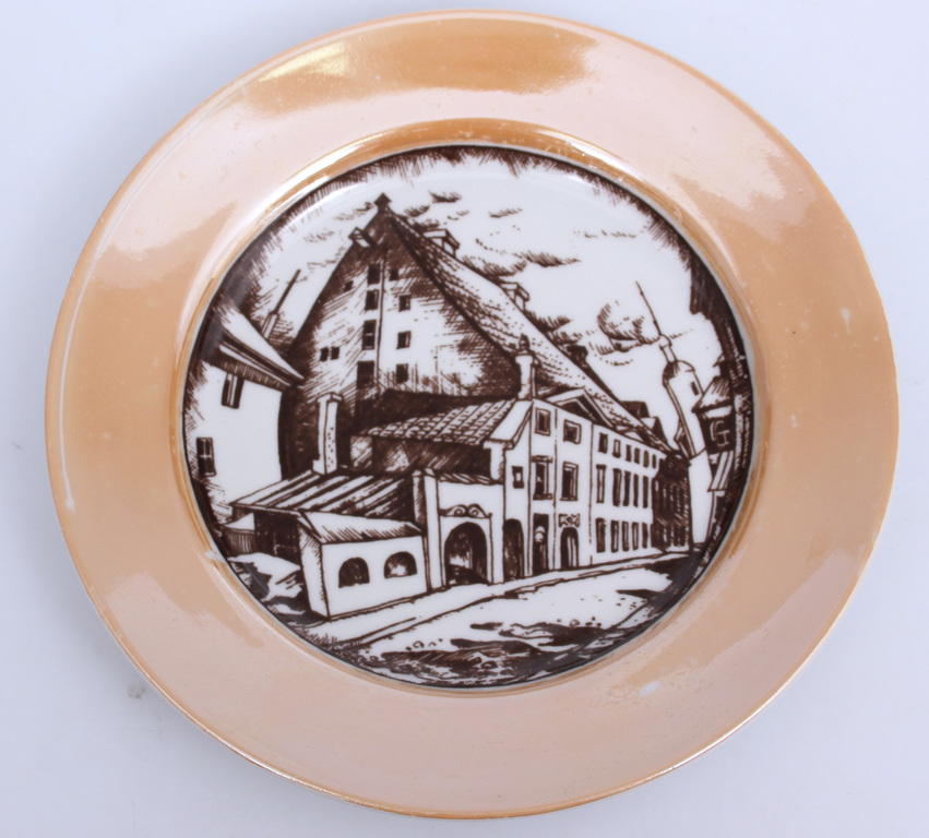 Porcelain plate 'Old town'