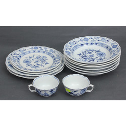 Porcelain Set - 2 lunches, 6 soups, 2 small, 2 cups (12 pieces)