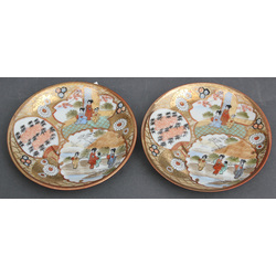 Two porcelain saucers