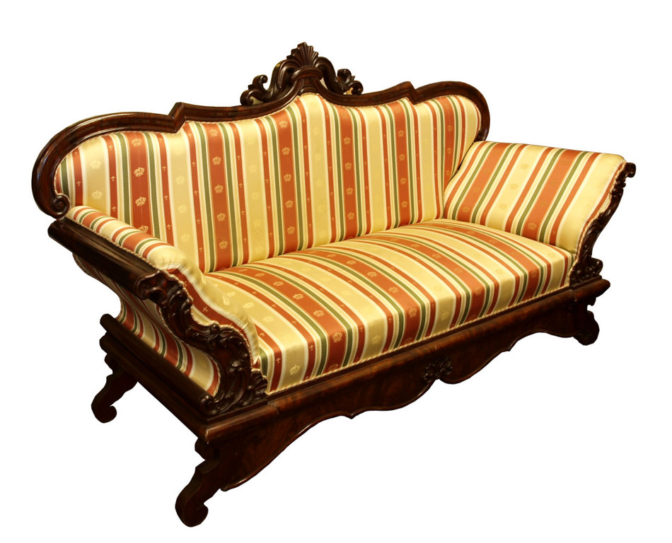Biedermeier style mahogany sofa