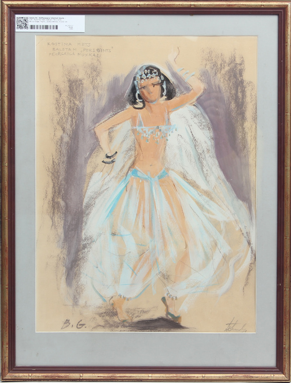 Costume sketch for ballet Pers Gints