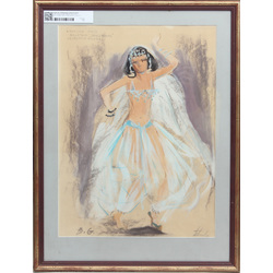 Costume sketch for ballet Pers Gints
