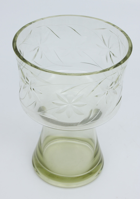 Light green glass vase 