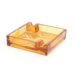 Orange glass ashtray