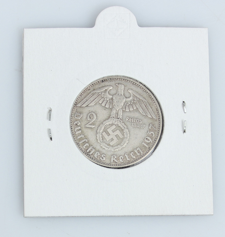 Sudraba monēta 2 Reihsmarkas