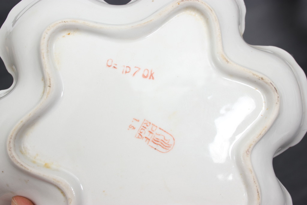 Porcelāna ievārījuma trauku komplekts - 1 lielais un 5 mazie