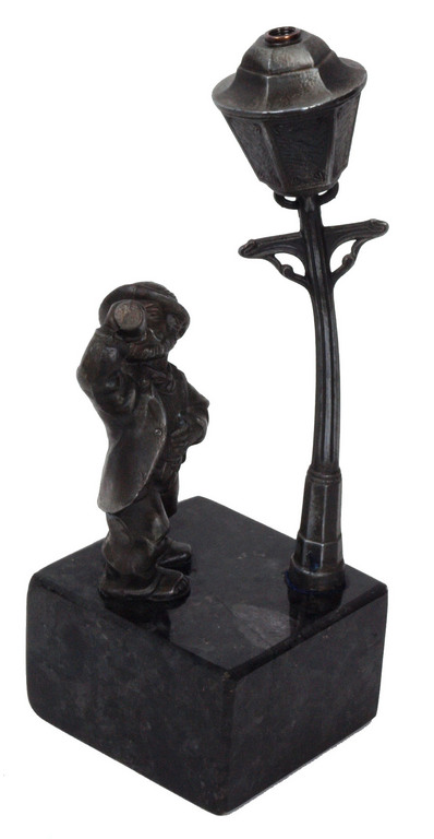 Spelter figure "A man with the lantern"