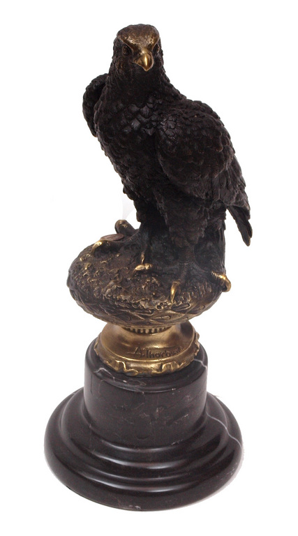 Bronze figure  "Eagle on a pedestal"