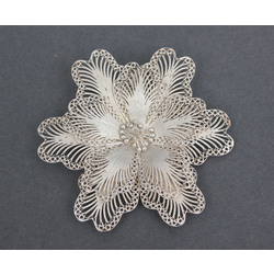 Silver Art Nouveau Brooch 