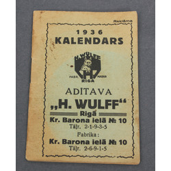 Calendar of notes for 1936