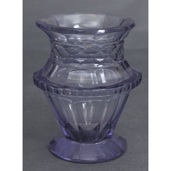 Colored glass vase