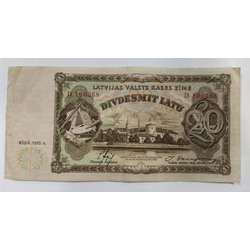 20 latu banknote, 1935