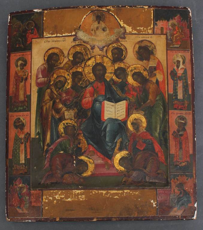 Painted wooden icon