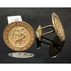 Gold cufflinks