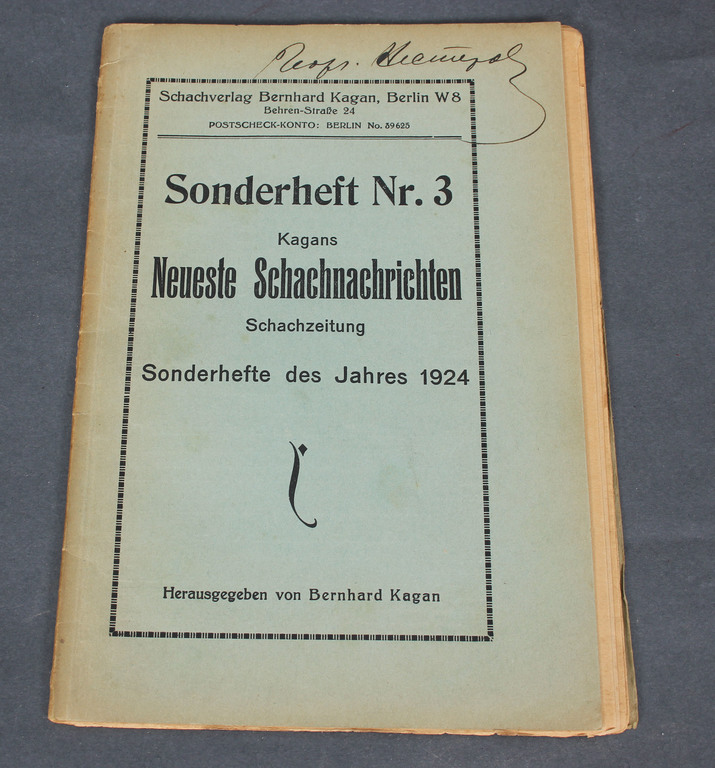 Книга «Sonderheft нo. 3»