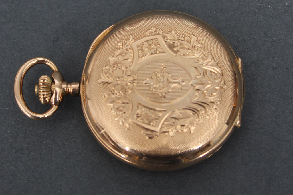 Women's gold pocket watch