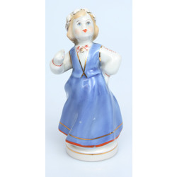 Porcelain figurine Girl in folk costume