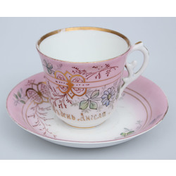 Porcelain cup with saucer 