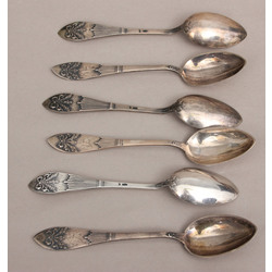 Silver spoons 6 pcs.