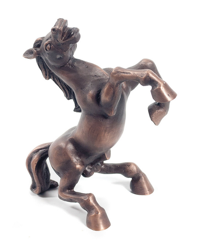 Bronze figure of a horse