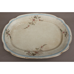 Faience serving tray