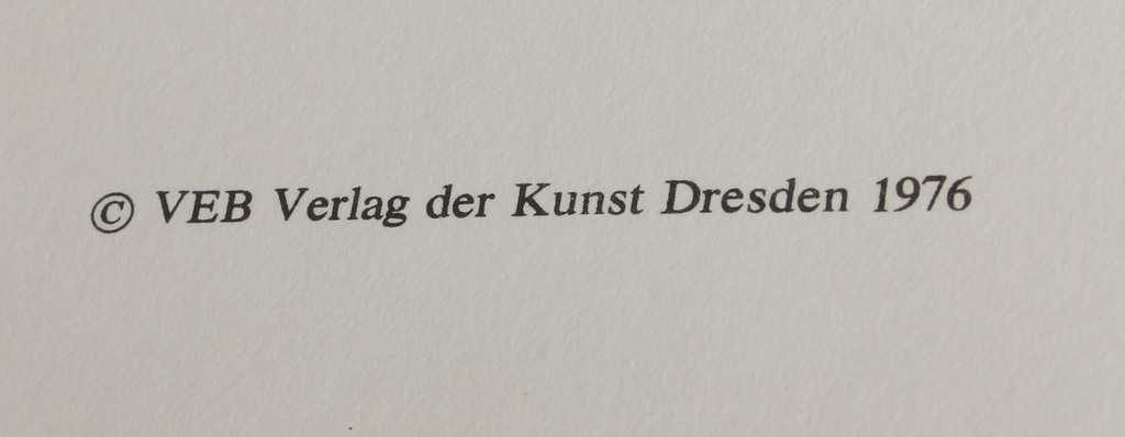 Helmut Flade, Holz. Form und Gestalt (grāmata par mālu), oriģinālajā kastē
