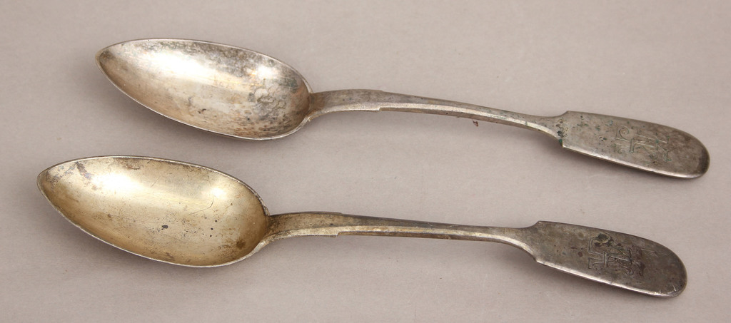 Silver tablespoons 2 pcs.