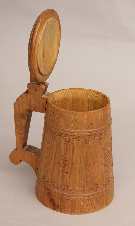 Wood beer mug