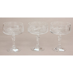 Crystal glasses 3 pcs.